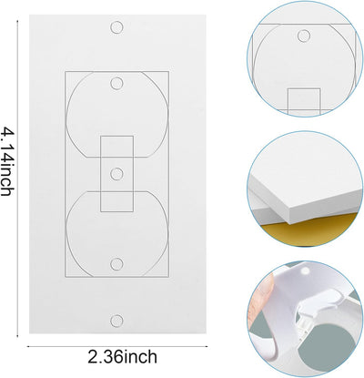40 Almohadillas Aislantes EVA para Interruptor Luz Pared