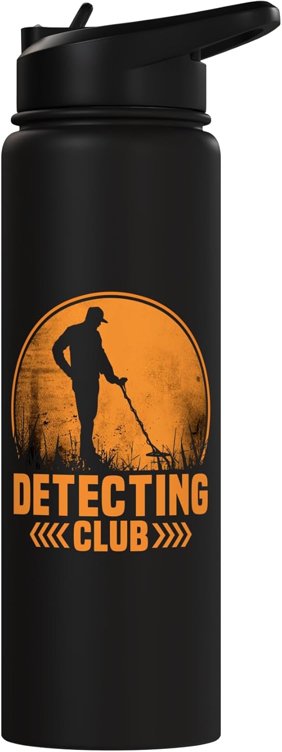 Botella de agua acero inoxidable aislada Detecting Club