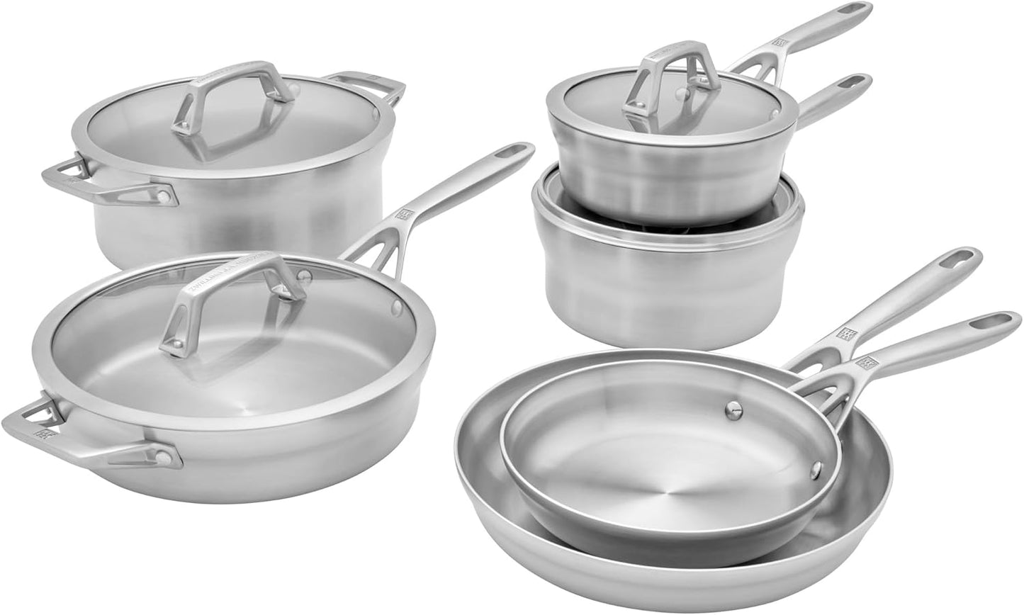 Set 10 Pzas Utensilios Acero Inox Cocina