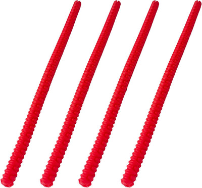 4 Pzas Protectores de borde silicón para rejilla horno rojo