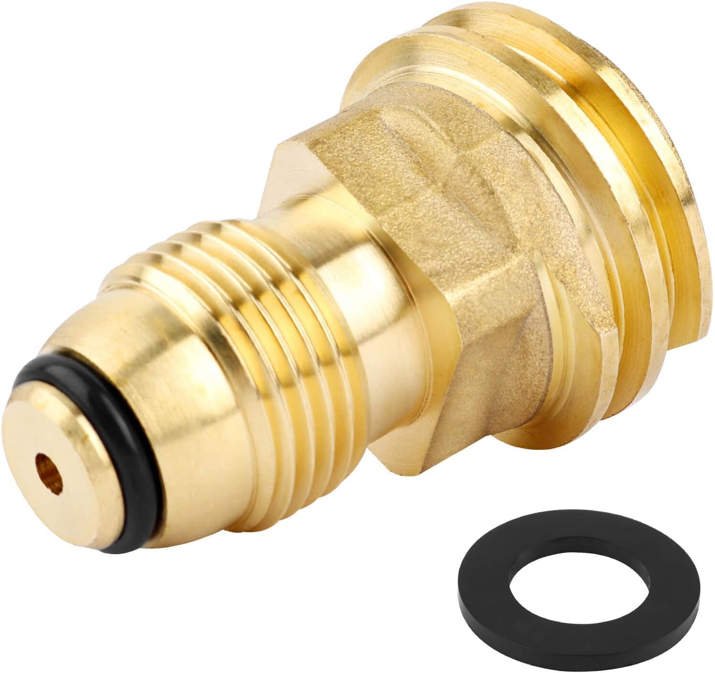 Adaptador tanque propano válvula POL a manguera QCC1
