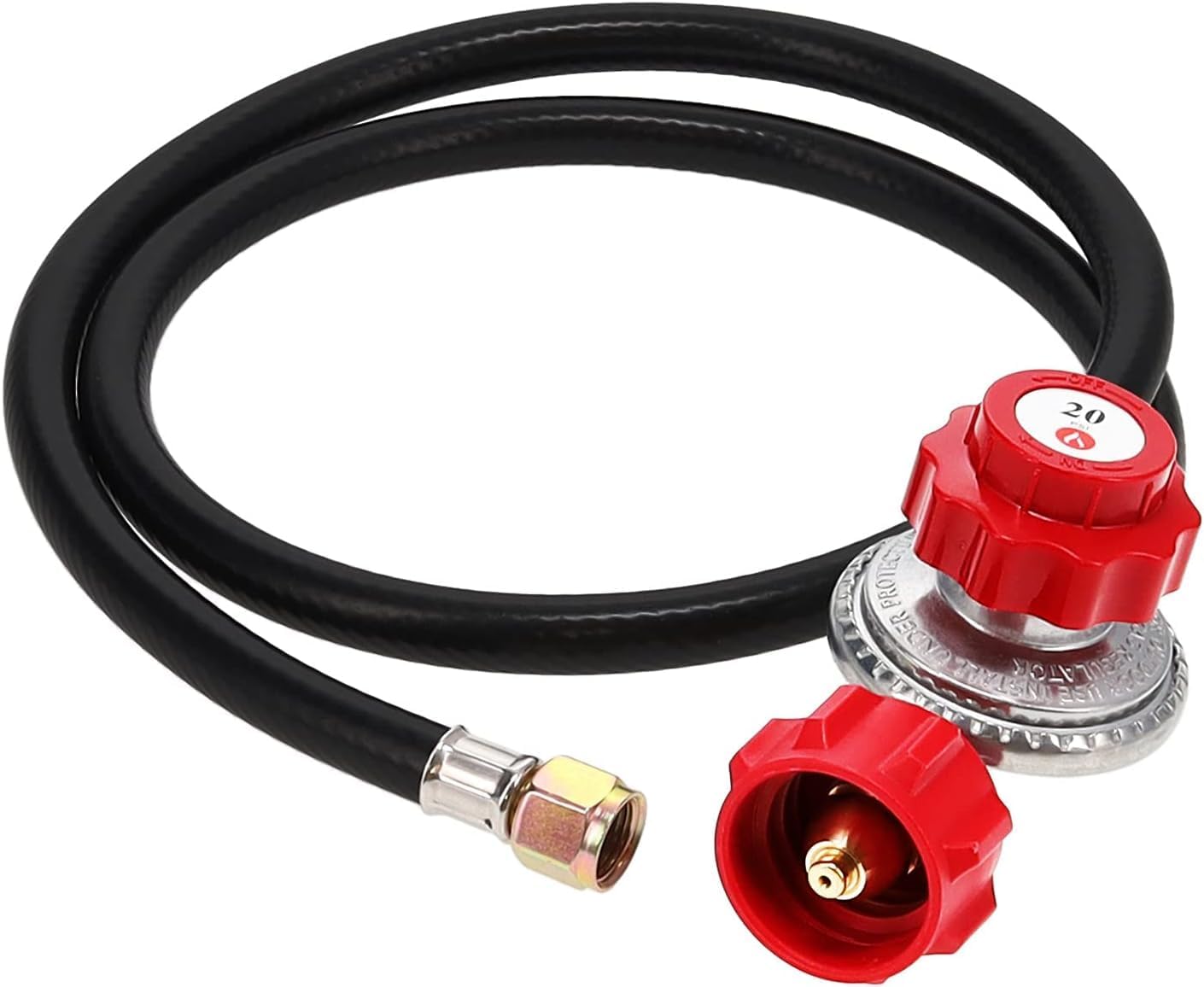 Regulador ajustable alta presion 0-20psi manguera roja