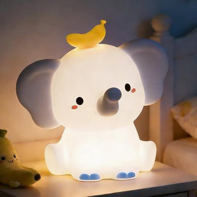 Luz Nocturna Elefante Silicón Recargable Temporizador