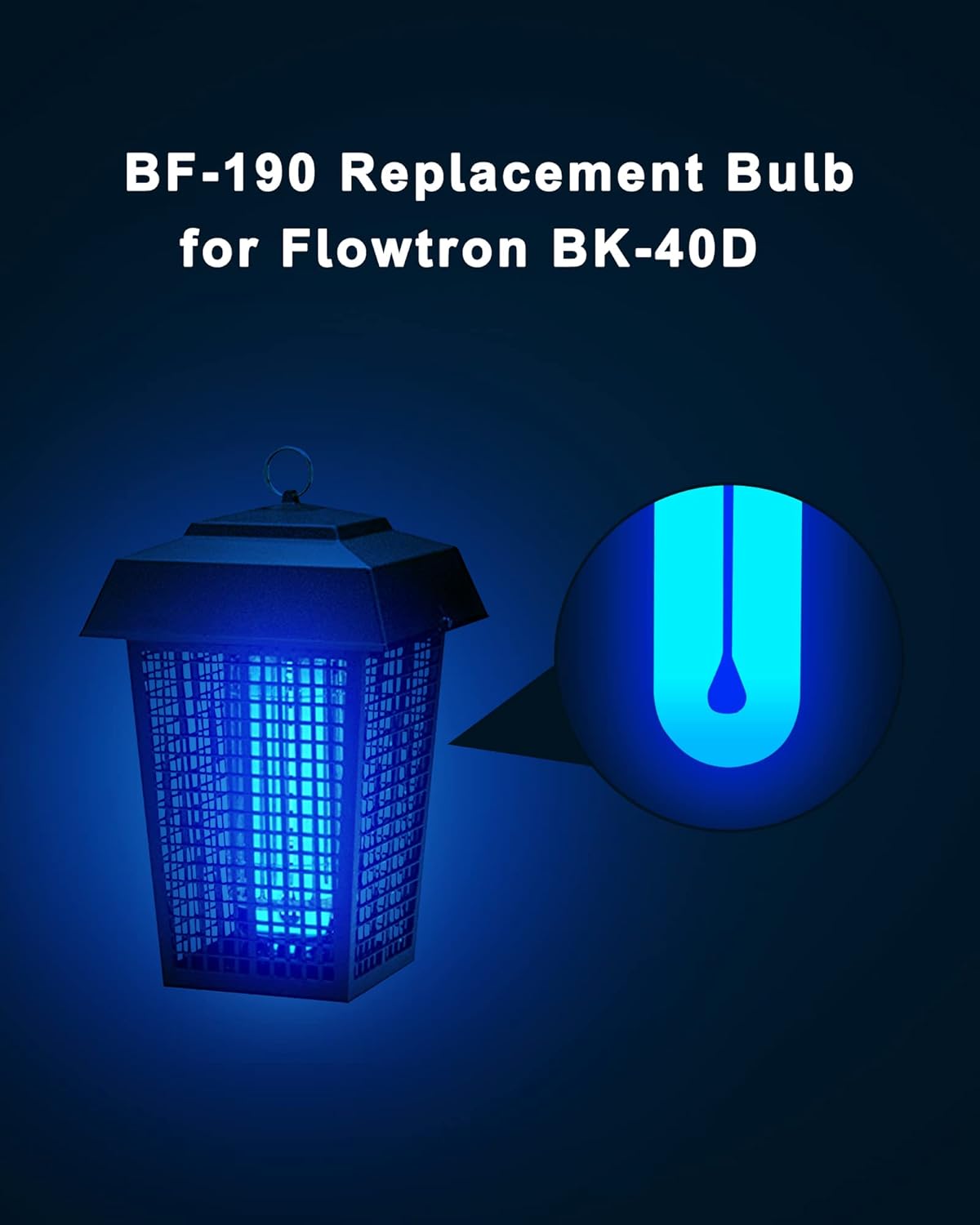 Bombilla repuesto Flowtron BK-40D tipo U 10pulg 32W 4pines