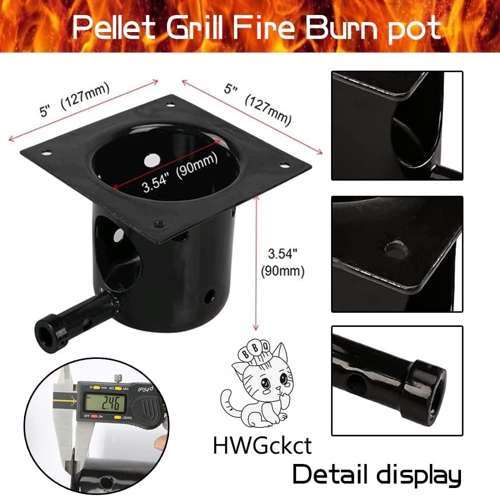 Kit encendido barra caliente acero resistente parrilla pellets