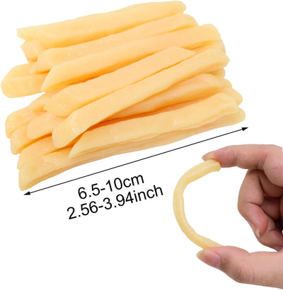 20 Pzas Patatas Fritas Plástico Realistas para Decoración Mesa
