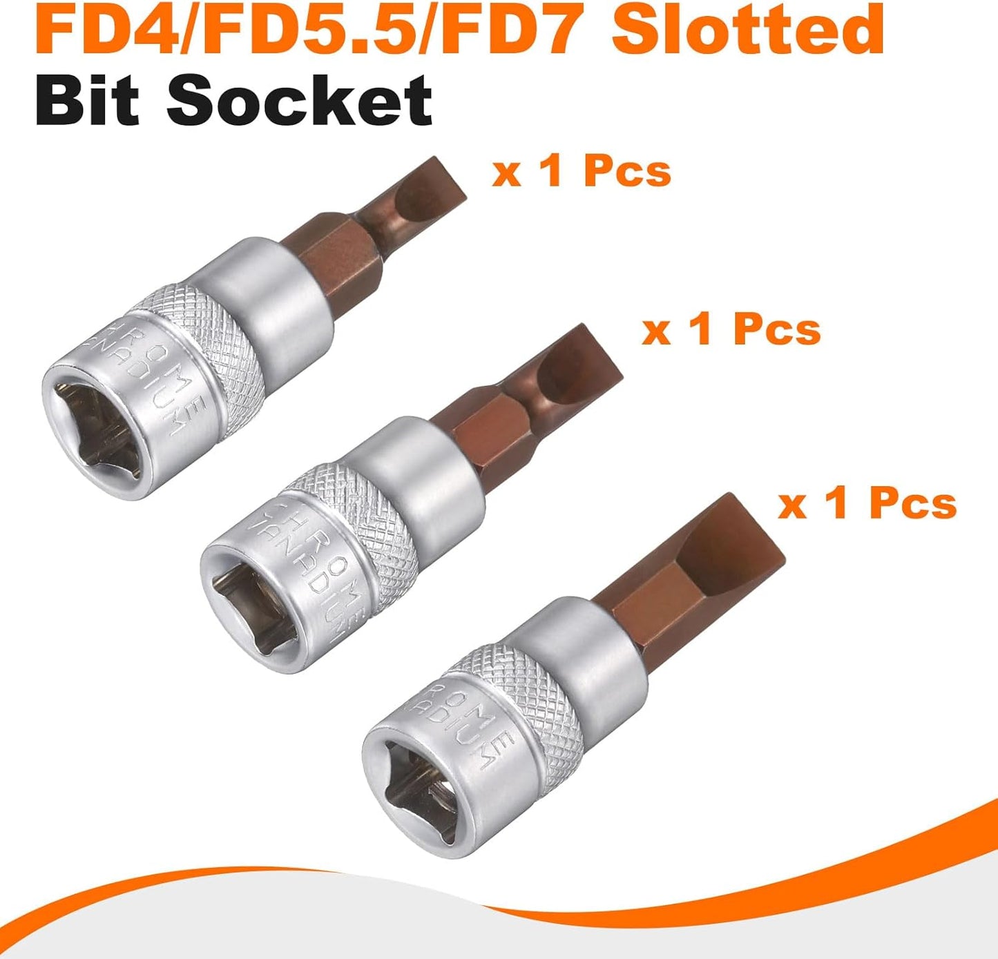Clavija cuadrada 1/4" para llave de rango FD4/FD5.5/FD7