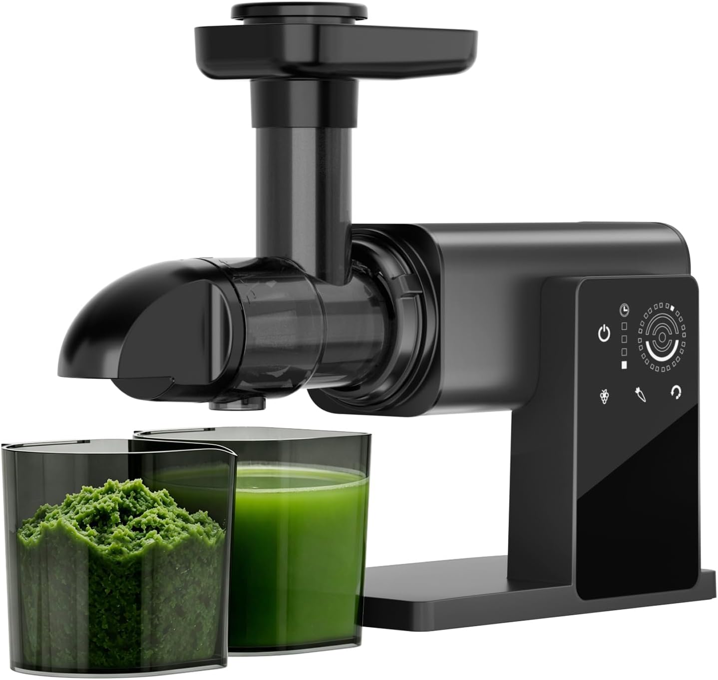 Exprimidor frutas y verduras con pantalla táctil LED negro