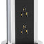 Toma corriente desplegable encimera con 3 salidas CA y 2 USB
