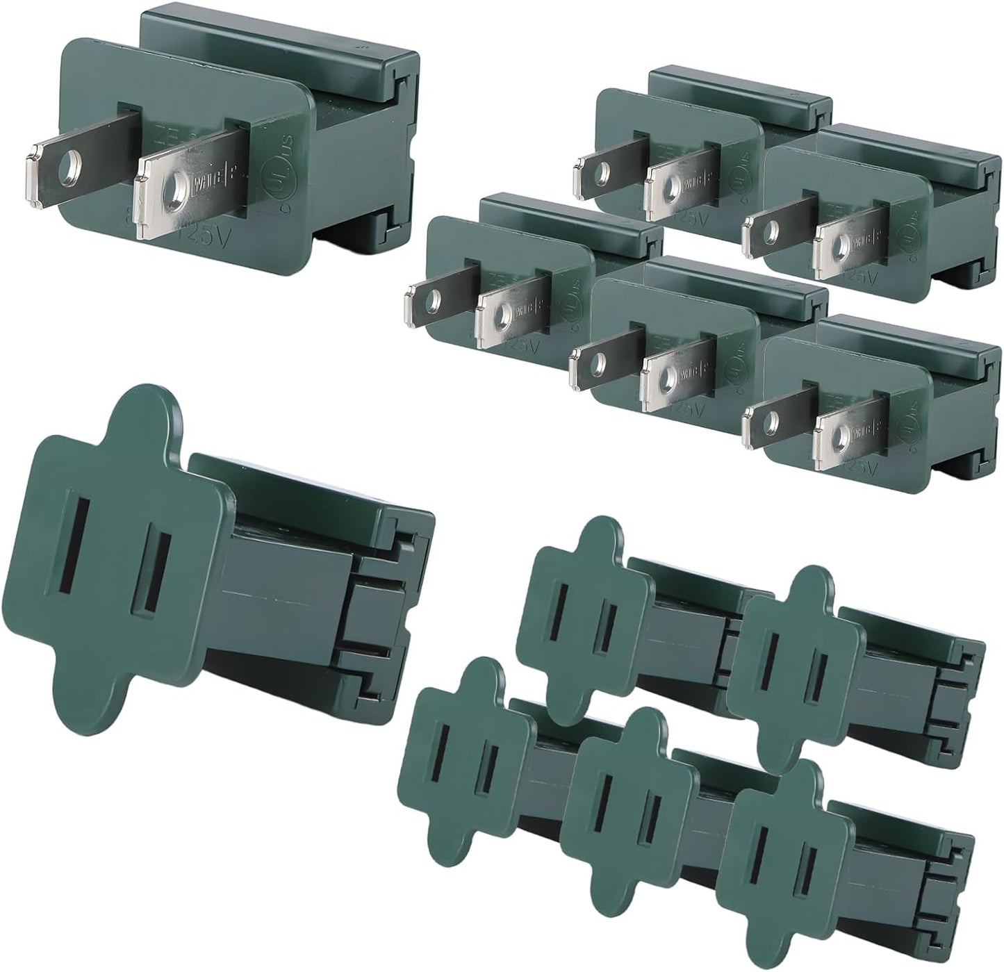 Conector vampiro SPT-1 12 Pzas Verde con Cable Navidad