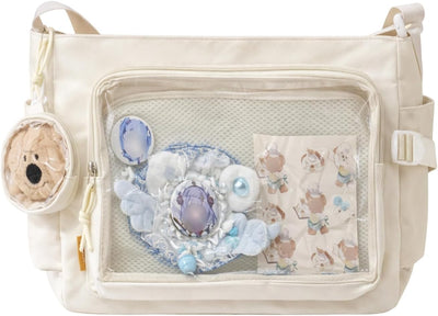 Bolsa mensajero nailon con pasador kawaii