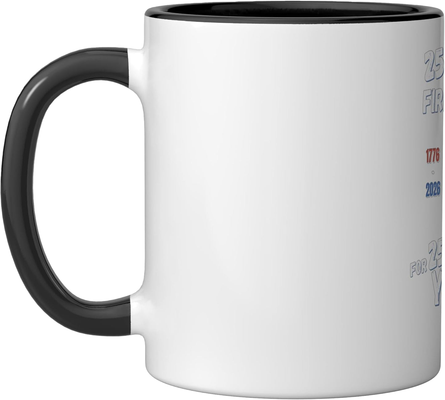 Taza cerámica Bangers para dos y medio siglos americano independiente negro/blanco