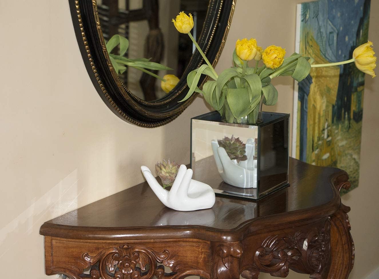 4 Soportes Cerámica Plantas Aire Decoración Hogar