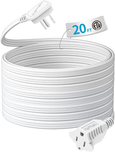 Cable extensión plano 3 clavijas 20ft 16AWG ETL