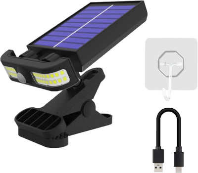 Luz solar pared sensor movimiento ip65 batería ajustable