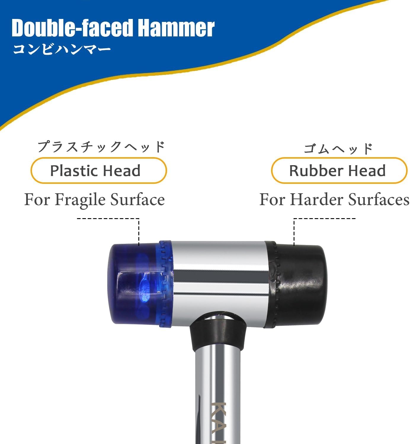 Martillo mazo goma ergonómico antideslizante 0.98pulg