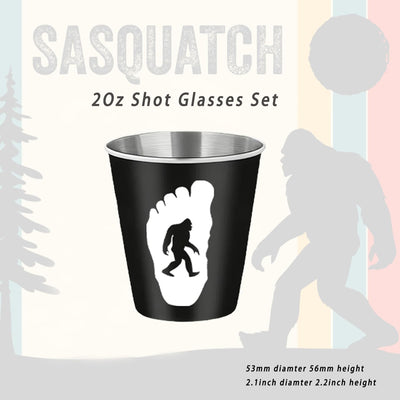 Gafas chupito Sasquatch 4uds color negro