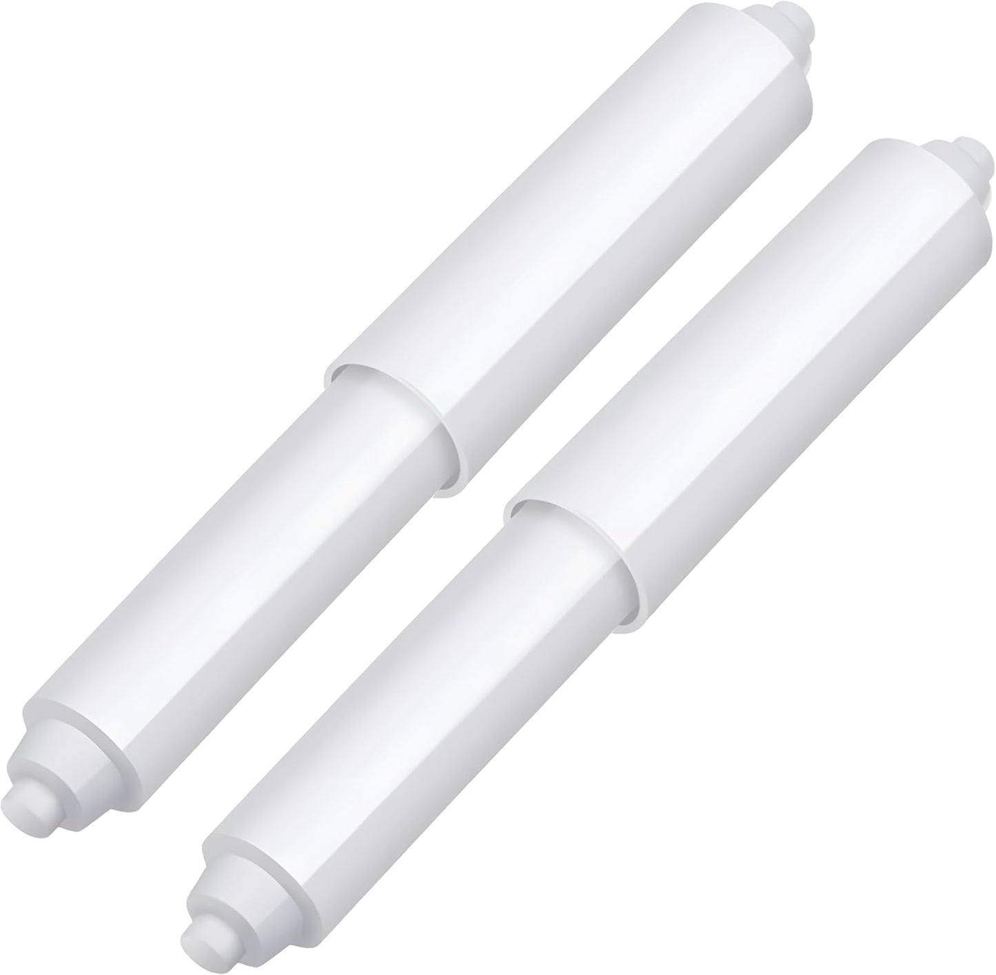 Varillas repuesto soporte papel higiénico blanco set 2