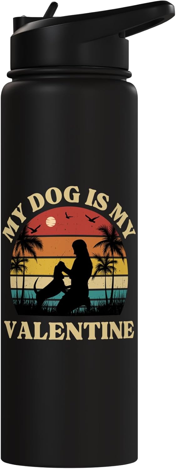 Botella de agua acero inoxidable para amantes de perros