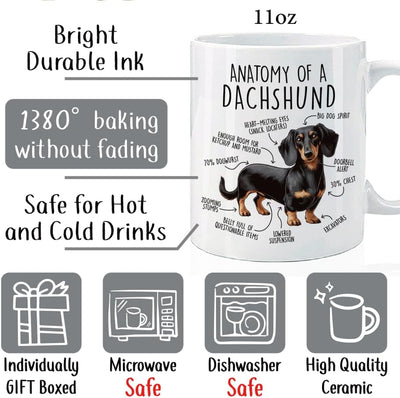 Taza café perro salchicha regalo para amantes