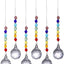 6 Cuentas Cristal Atrapasoles Arco Iris Decoración Ventana