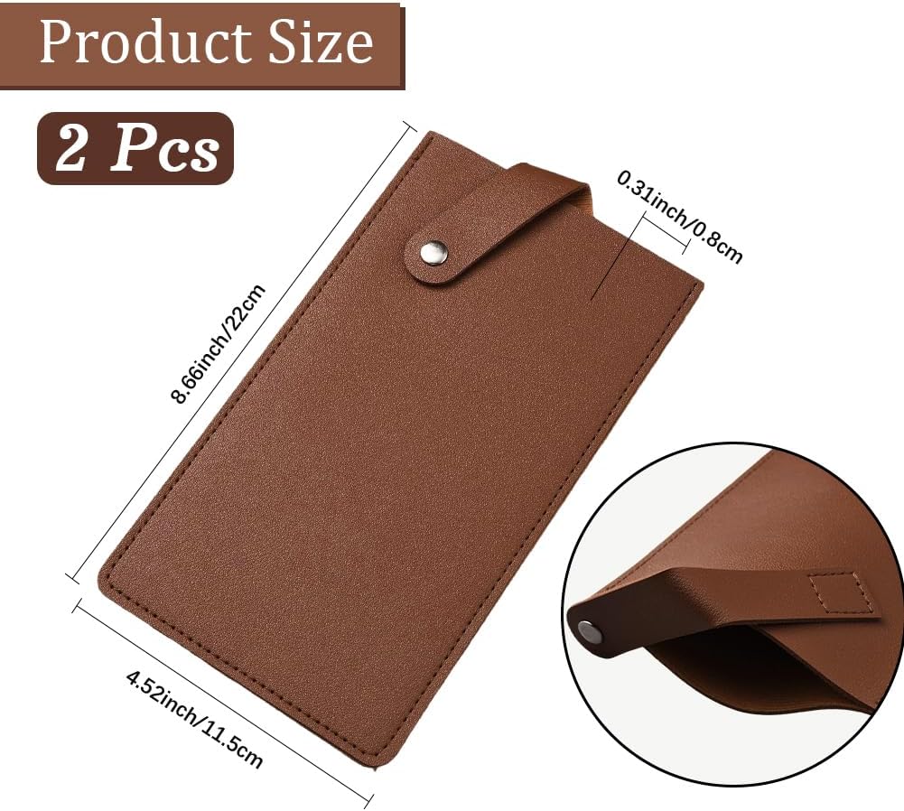 2 Pzas Funda Chef Cuero Sintético Impermeable Ancha