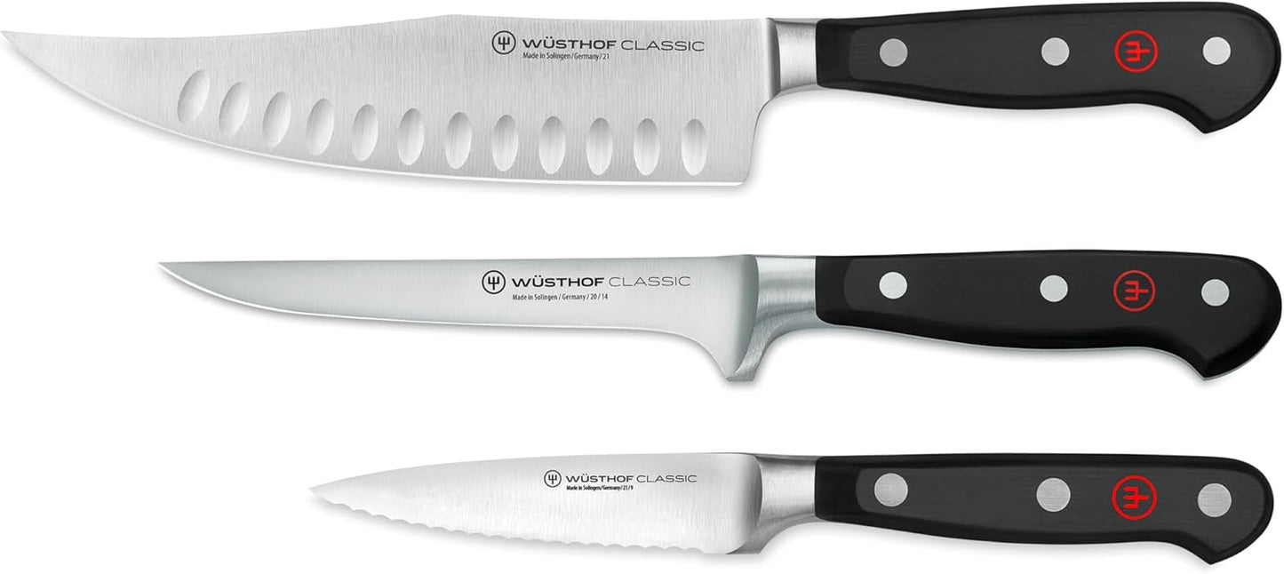 Juego de 3 cuchillos para asado WÜSTHOF Classic