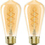 Bombilla LED Edison E26 vintage 6W 2200K luz cálida pack 2
