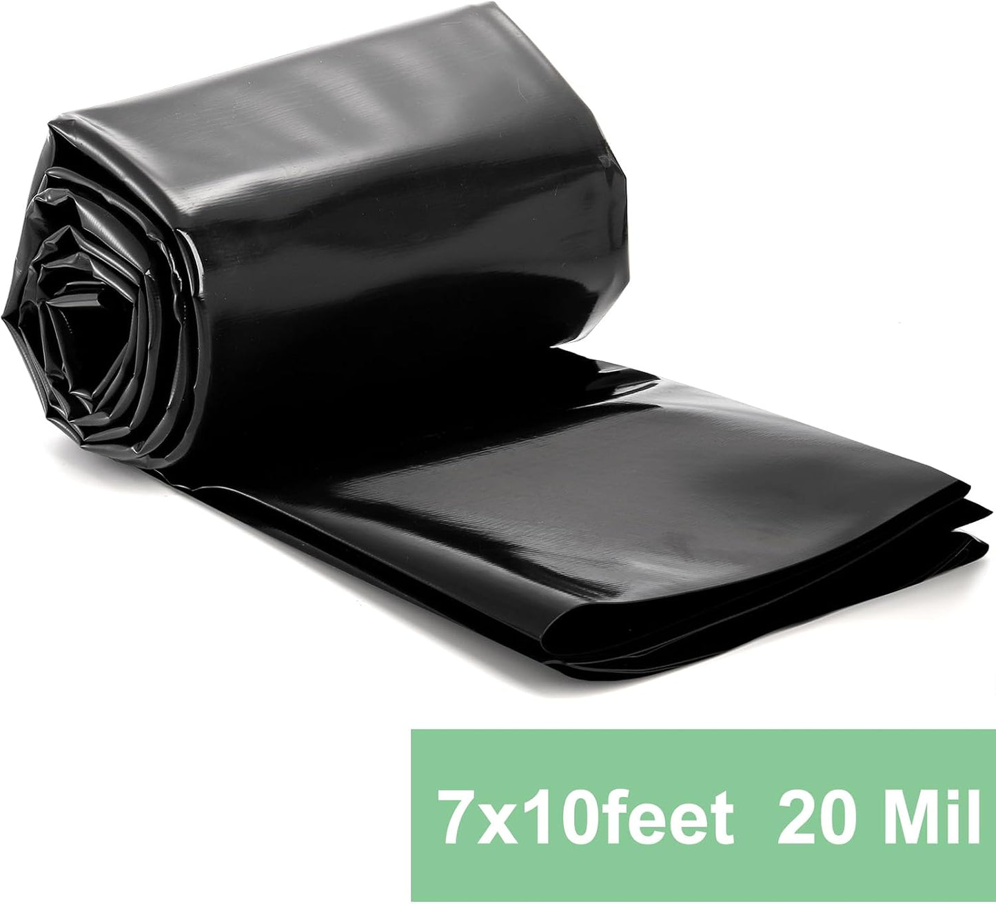 Revestimiento estanque HDPE negro 7x10pies para jardín