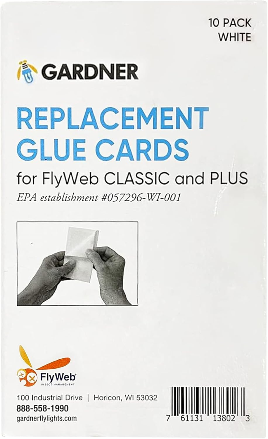 Tablas pegamento mosca 2 paquetes 10 tableros Flyweb Classic y Plus