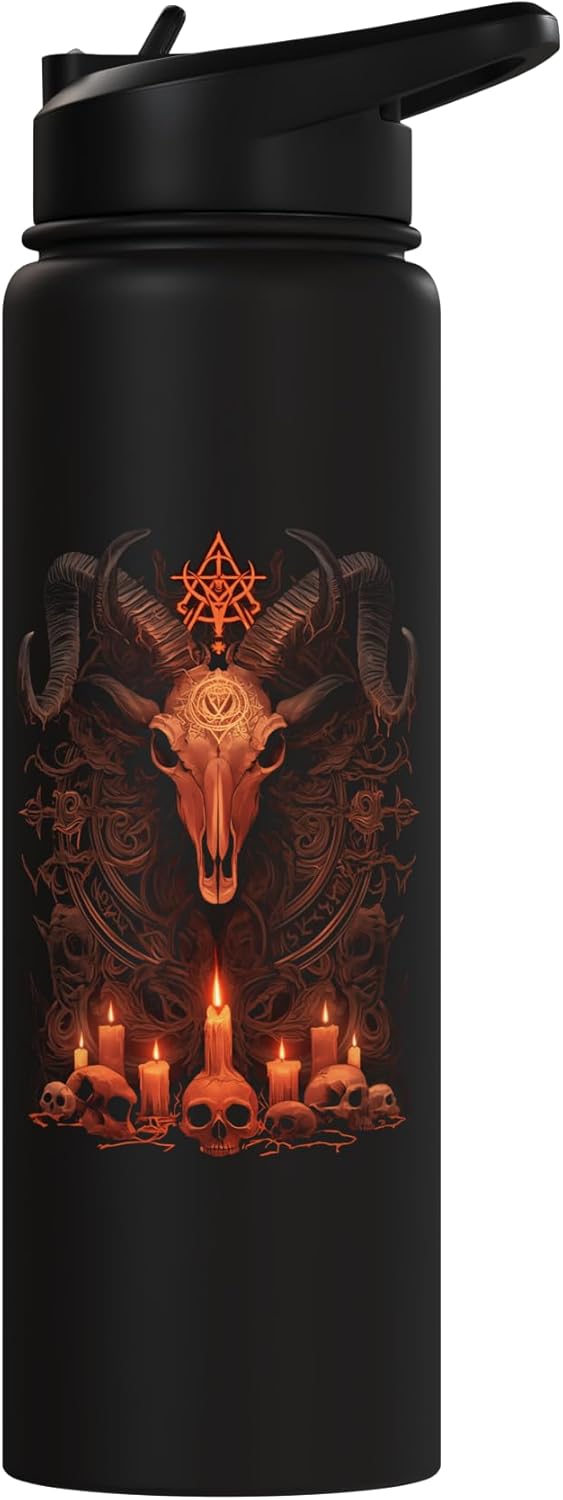 Botella agua aislada acero inox Baphomet