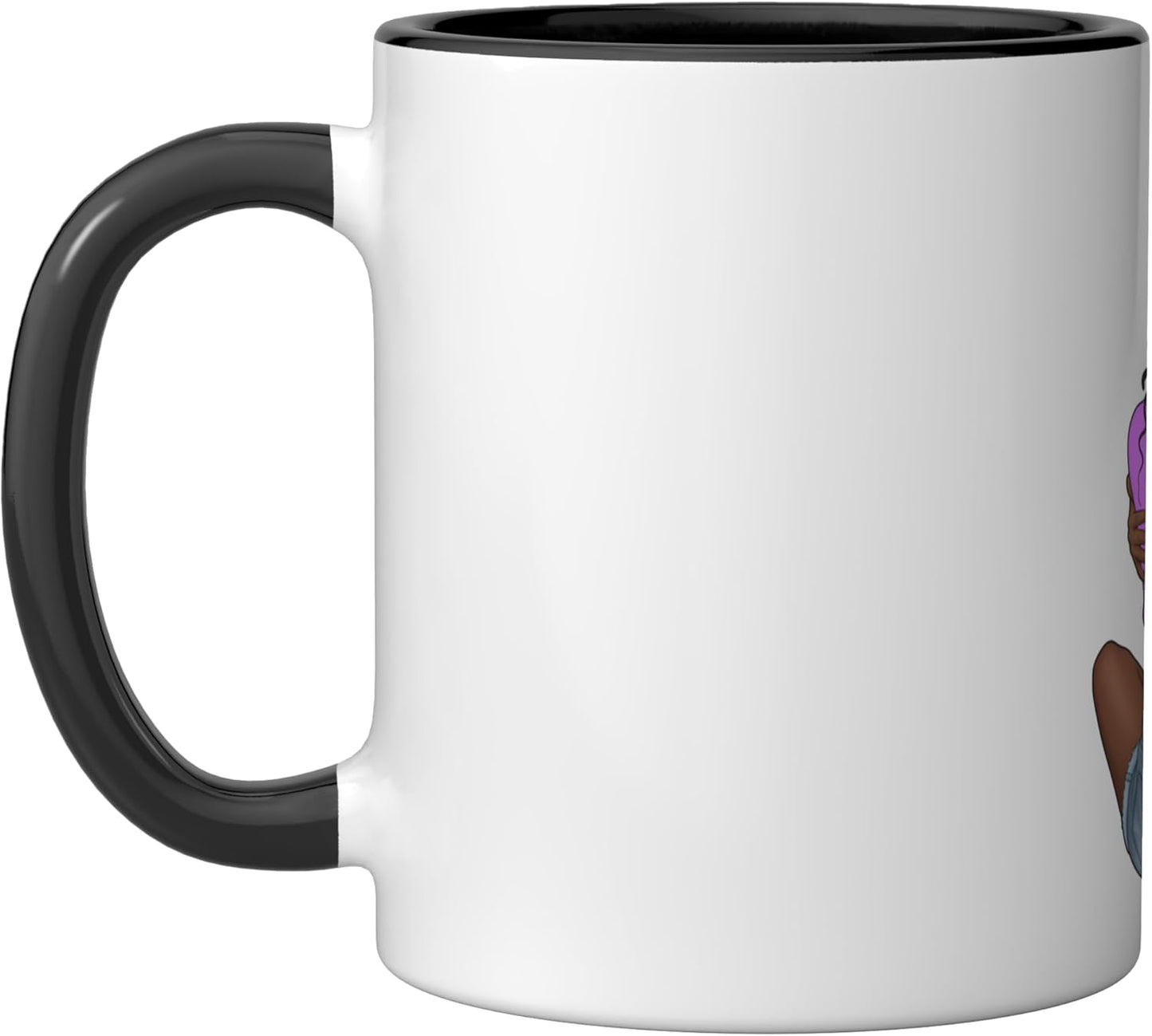 Taza cerámica Juneteenth historia afroamericana negro/blanco