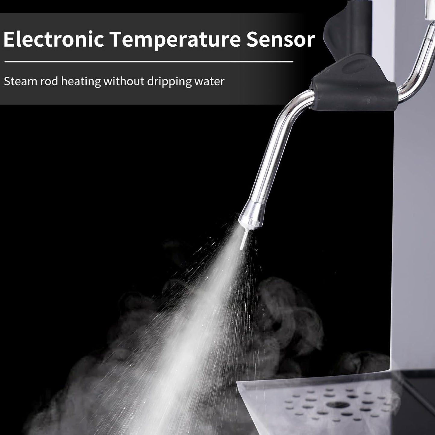 Espumador leche vapor eléctrico 2500W