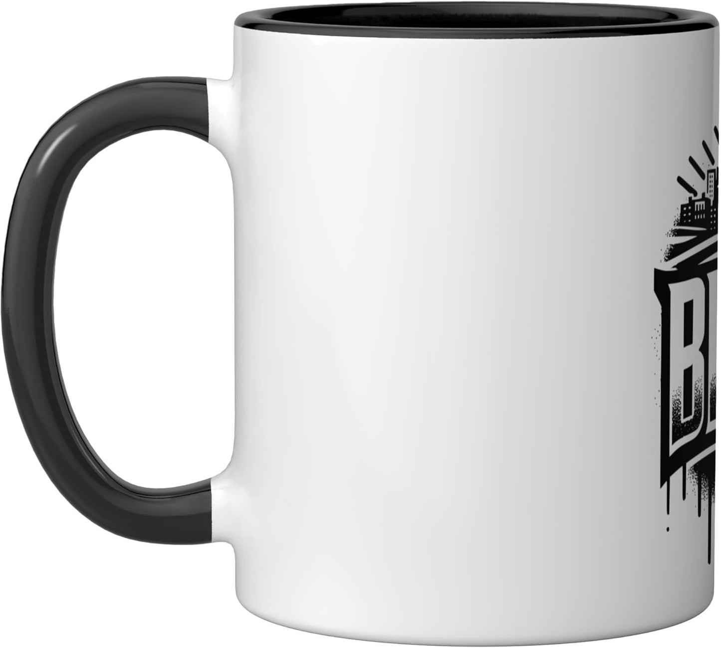 Taza Cerámica Bronx NYC Arte de Calle Negro/Blanco