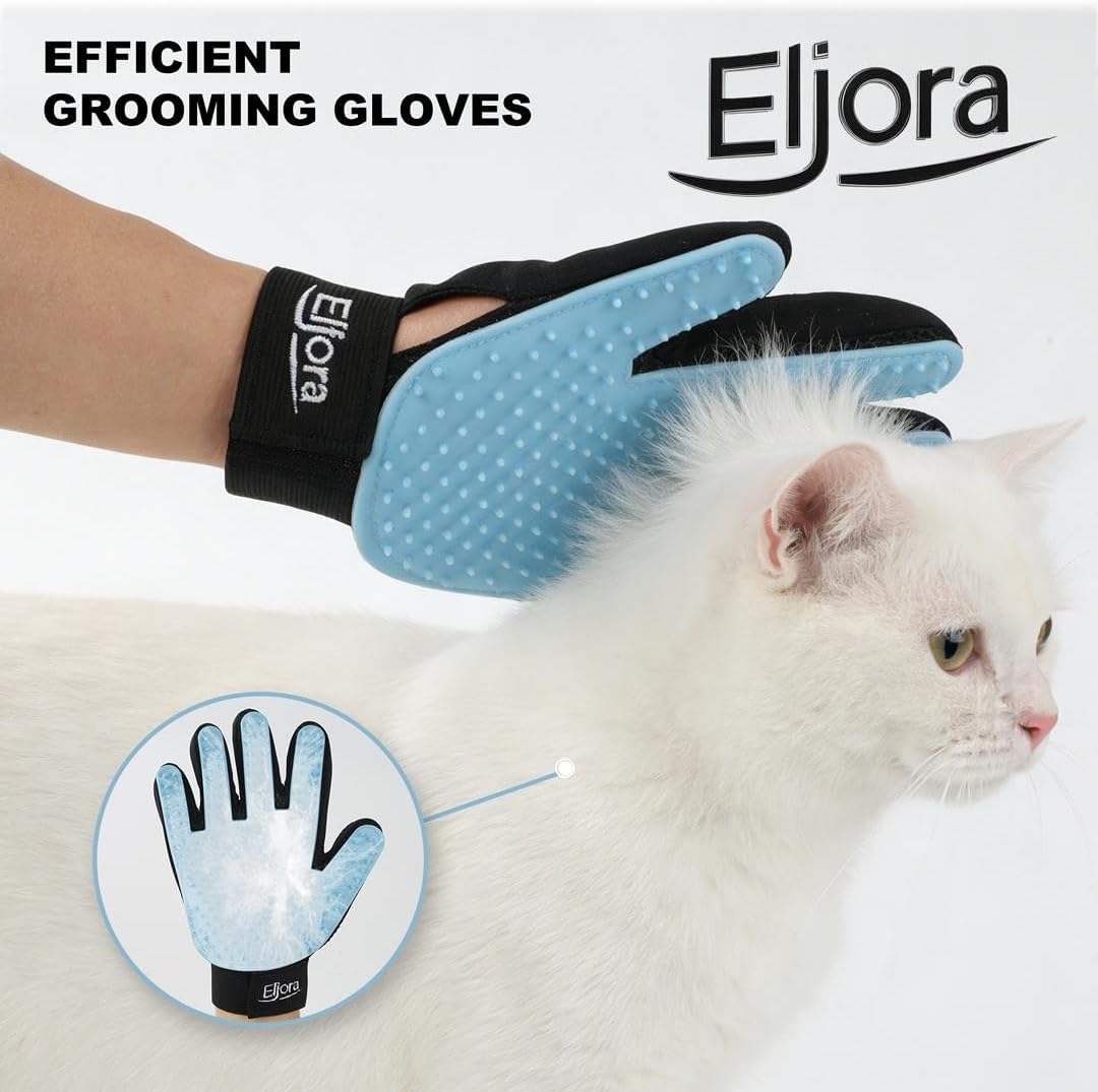 Juego guantes deshedding antideslizante para perros gatos