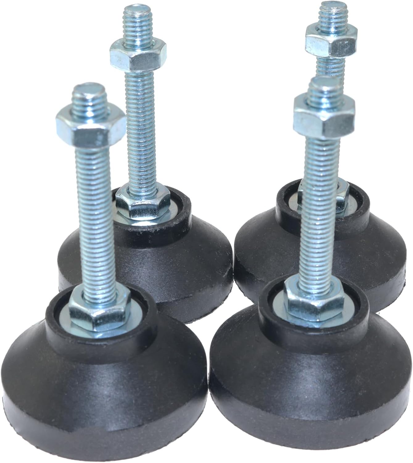 4 Pzas Pierna Ajustable D50xM8 para Muebles
