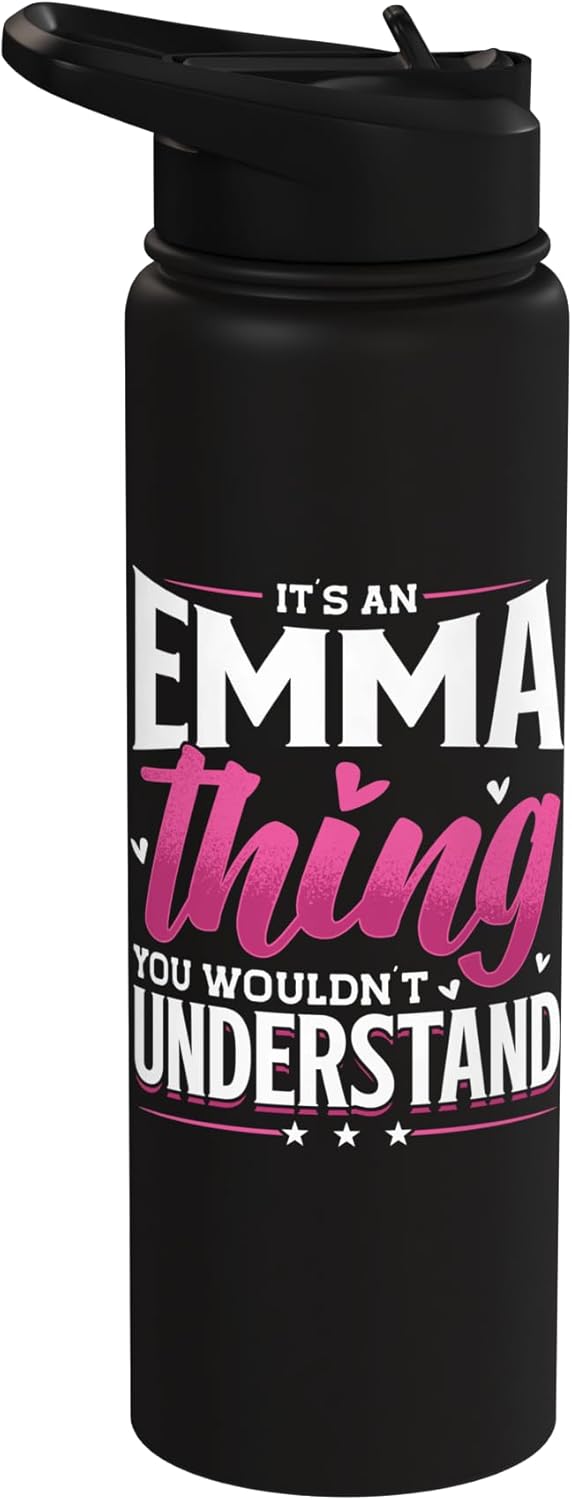 Botella de agua personalizada sin BPA acero inoxidable Emma