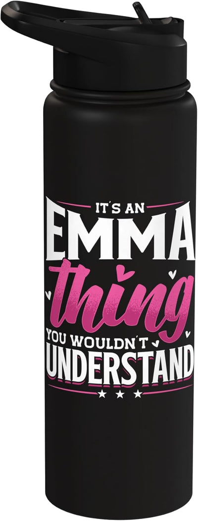 Botella de agua personalizada sin BPA acero inoxidable Emma