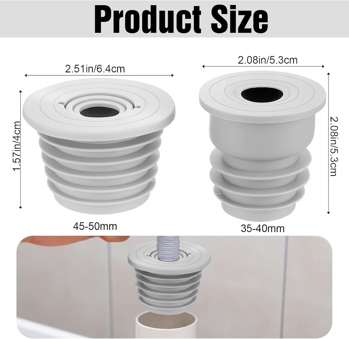 2 Pzas Sello Manguera Drenaje Lavadora Tapa Silicona