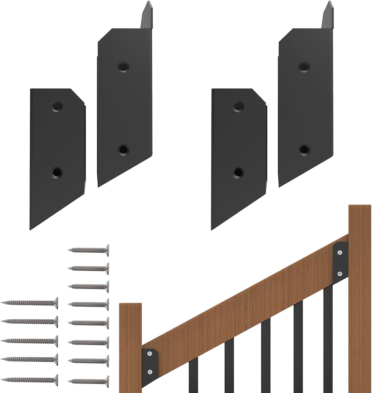 Barandillas cubierta 2x4pulg con soporte acero inox 201