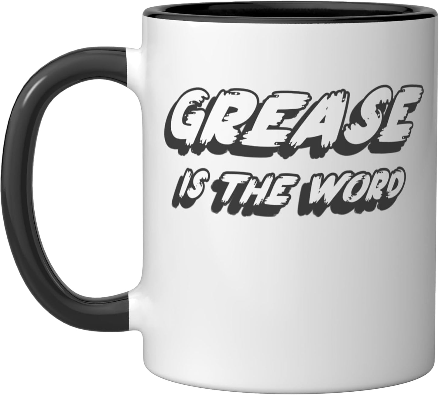 Taza Cerámica Película Grease Negro/Blanco
