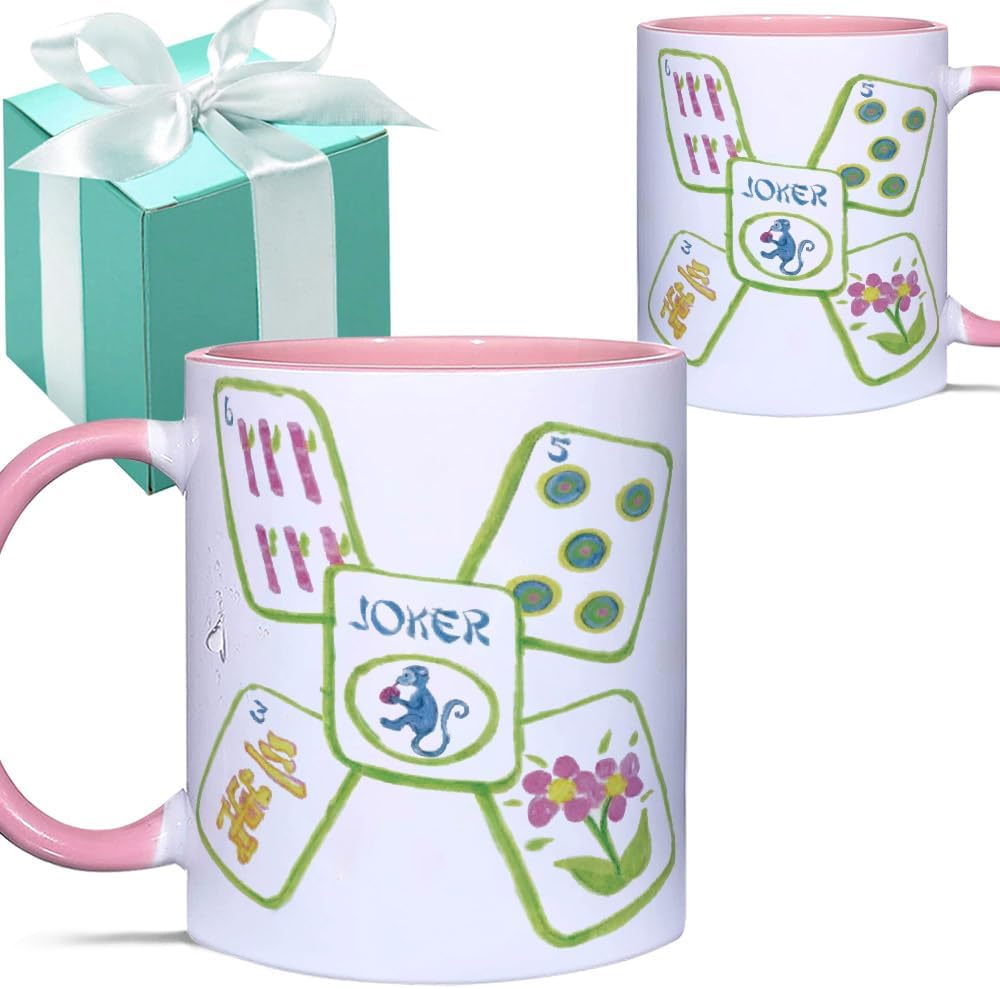 Taza de Mahjong para mujeres amantes del juego