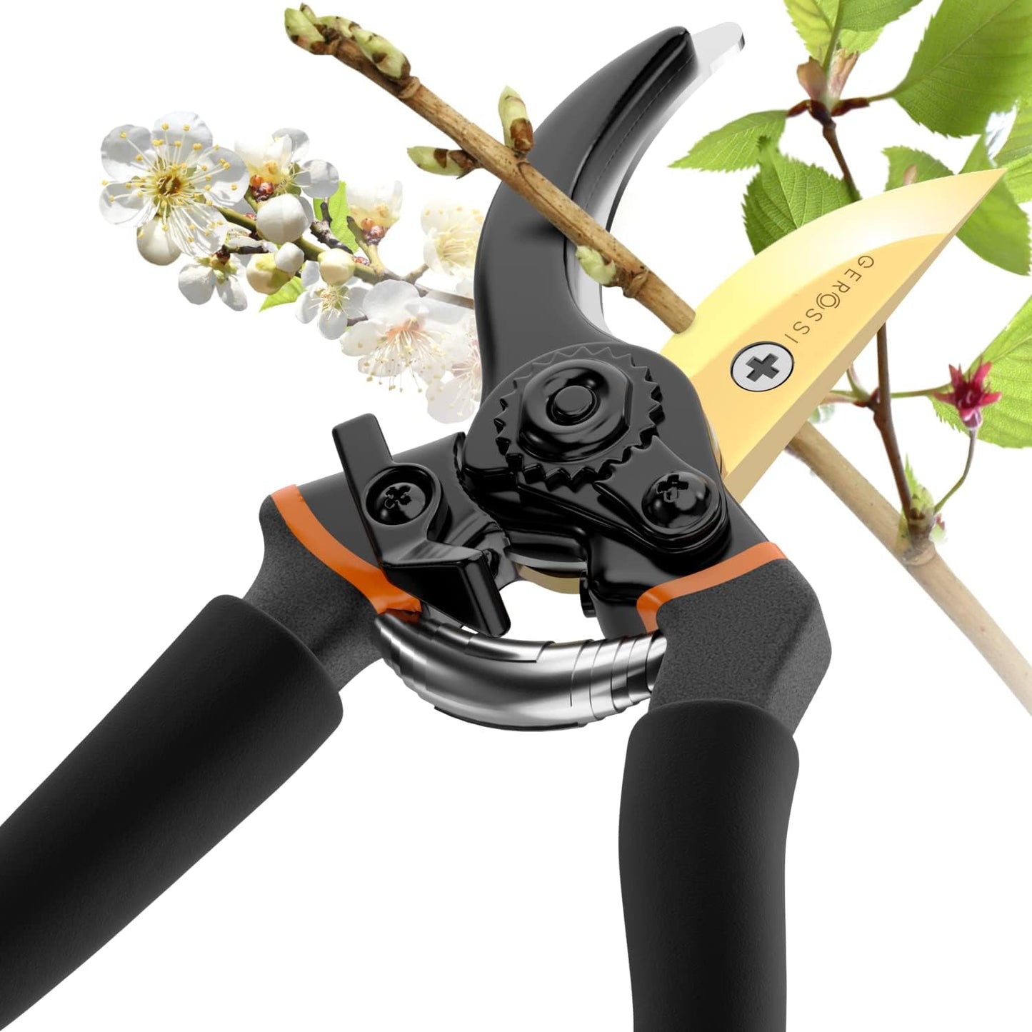 Tijeras poda acero alto carbono japoneses mango acolchado