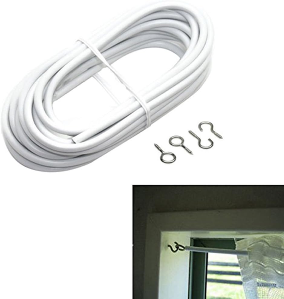 Kit cables cortina red 9.8pies con ganchos autoadhesivos