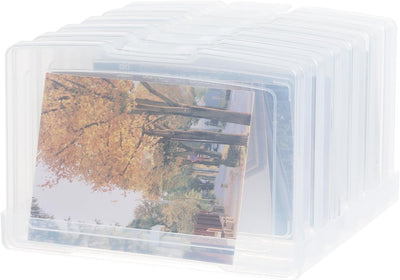 Estuche fotos 4x6 plástico 6 contenedores sin ácido