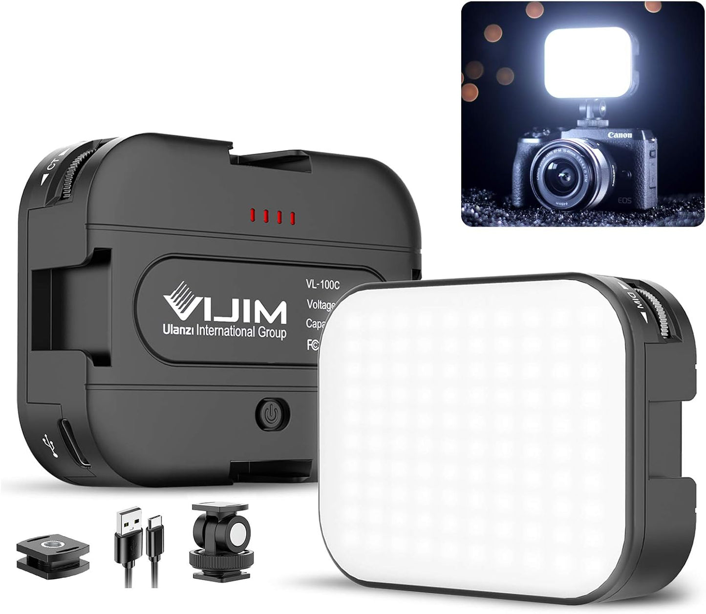 2 Luces LED VL100C para Cámara