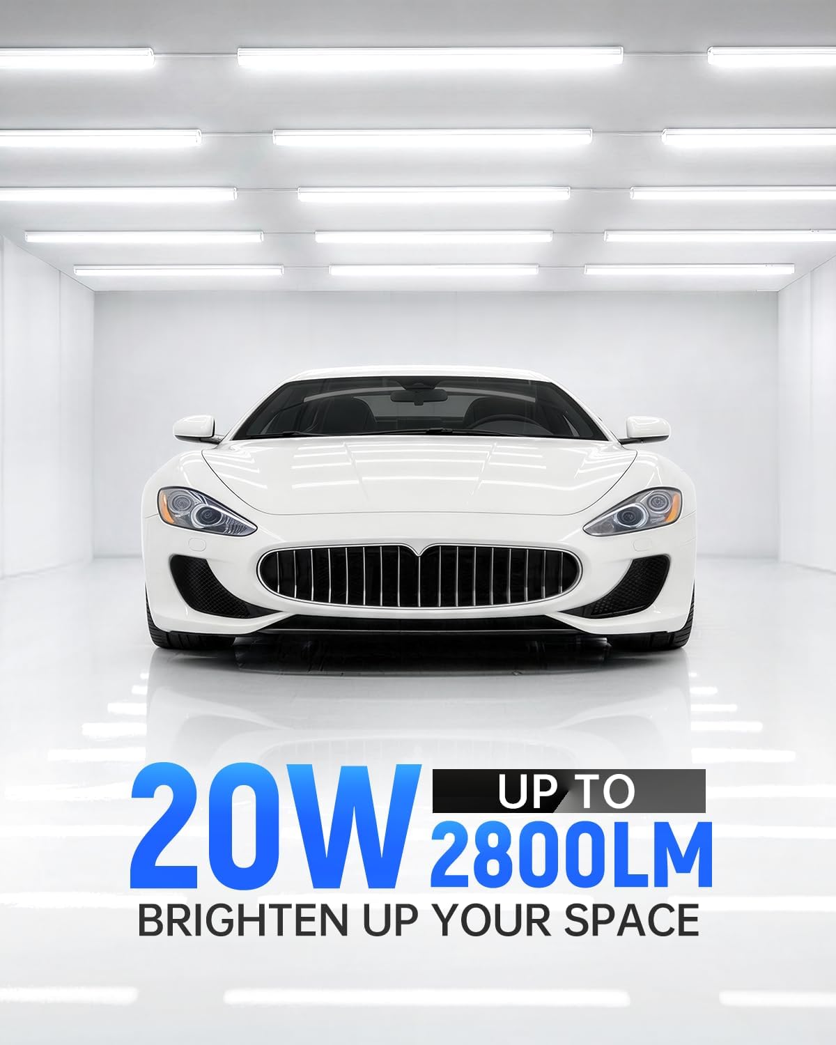 6 Lámparas LED T5 4ft 20W Blanco Superbrillante