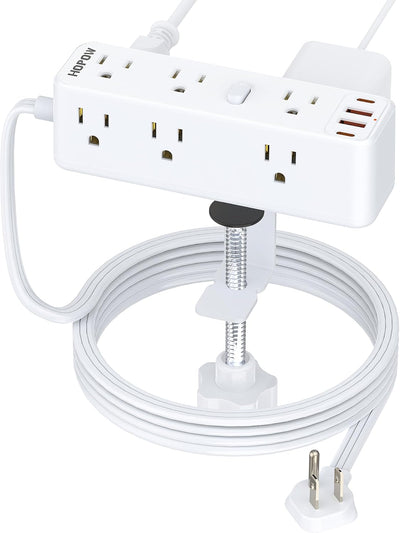 Regleta carga escritorio 9 salidas 4USB comp mesa 2.75pulg