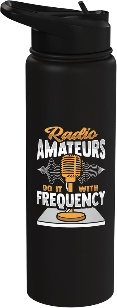 Botella de agua aislada de acero inoxidable para operador de radio amateur