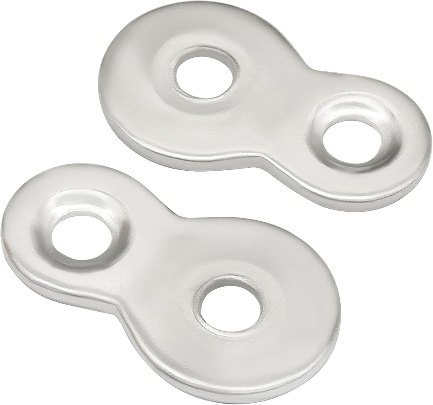 Sujetadores mesa metal plateado set 20